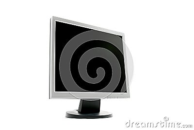 Blank TFT monitor Stock Photo