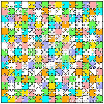 Blank transparent background puzzle jigsaw vector Vector Illustration