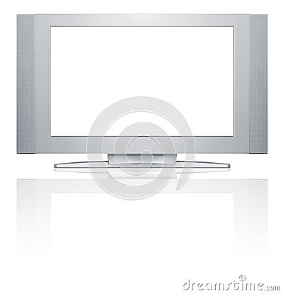 Blank tv screen Stock Photo