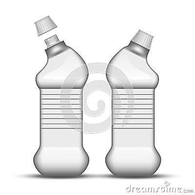 Blank Universal Cleaner Plastic Bottle Vector Vector Illustration