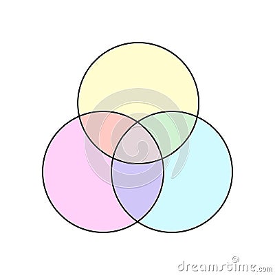 Blank Venn diagram icon Stock Photo