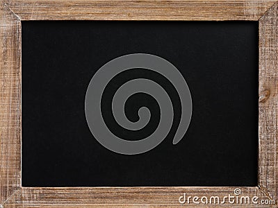 Blank vintage chalkboard with wooden frame Stock Photo