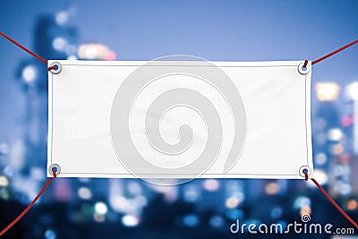 Blank vinyl banner Stock Photo