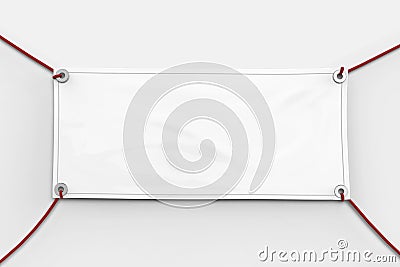 Blank vinyl banner Stock Photo