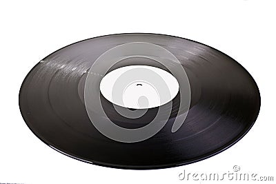 Blank vinyl disc Stock Photo