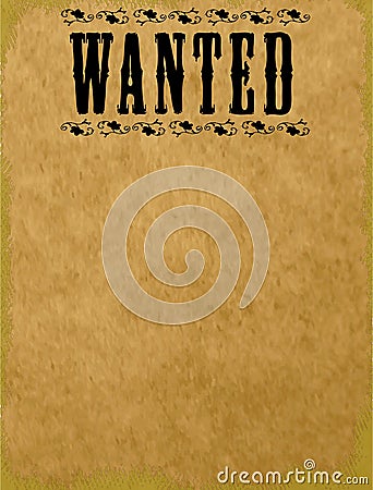 Blank Wanted Poster Royalty Free Stock Images - Image: 7195699