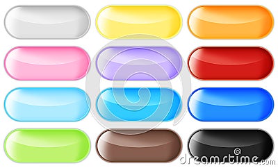 Blank web buttons Stock Photo