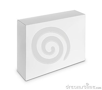 Blank white box Stock Photo