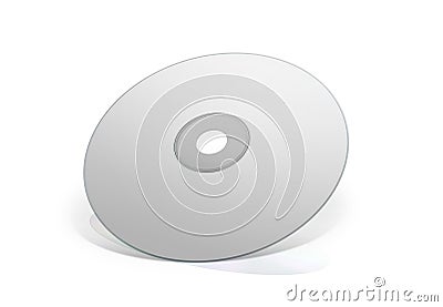 Blank White DVD Stock Photo