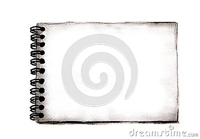 Blank white notepad. Stock Photo