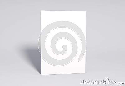 Blank white Page Mock up, 3d rendering. Stock Photo