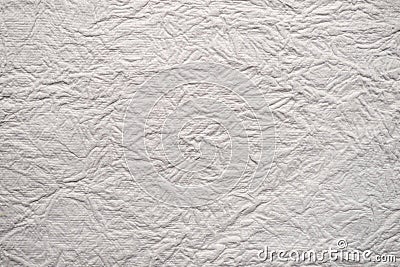 Blank white paper with crinkled texture Stock Photo