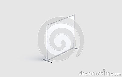 Blank white press wall mock up, isolated on gray background Stock Photo