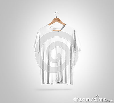 Download Blank White T-shirt On Hanger, Design Mockup, Clipping ...