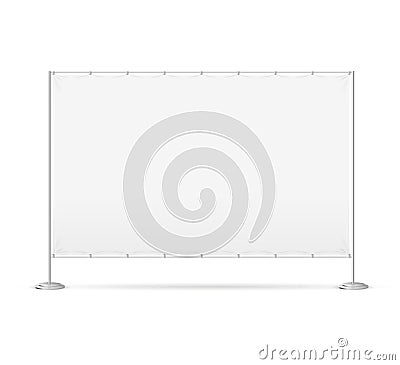 Blank Banner Billet Press Wall. Vector Vector Illustration