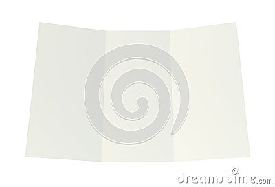 Blank white unfolded A4 paper crumpled. 3d rendering Editorial Stock Photo