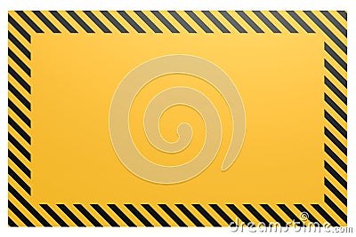 Blank yellow and black banner Stock Photo