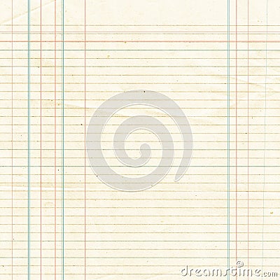 Sepia lined paper sheet background or textured Stock Photo