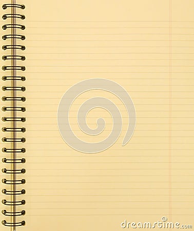 Blank yellow notebook Stock Photo