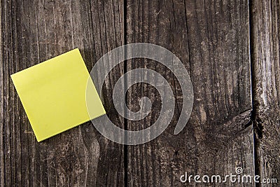 Blank Yellow Sticky Note Post It Stock Photo