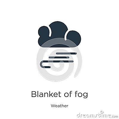 Blanket of fog icon vector. Trendy flat blanket of fog icon from weather collection isolated on white background. Vector Vector Illustration