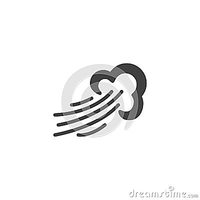 Blast of wind vector icon Vector Illustration