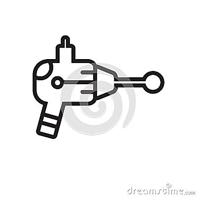 Blaster icon vector isolated on white background, Blaster sign Vector Illustration