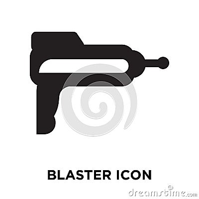 Blaster icon vector isolated on white background, logo concept o Vector Illustration