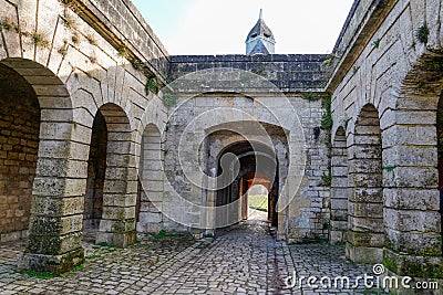 Blaye entrance view fortress of Vauban World Heritage france Stock Photo