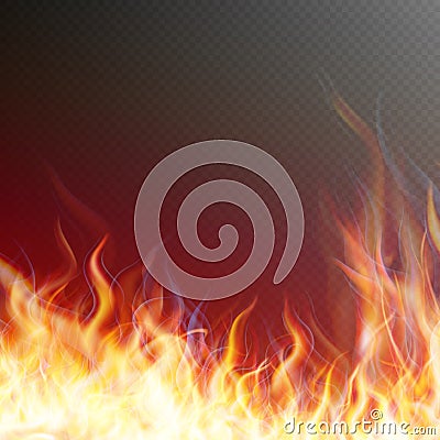 Blaze fire flame. EPS 10 Vector Illustration