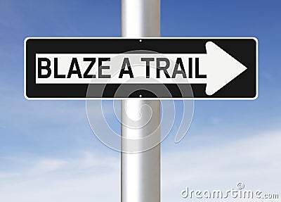 Blaze A Trail Stock Photo