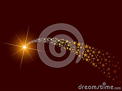 Blazing comet Vector Illustration