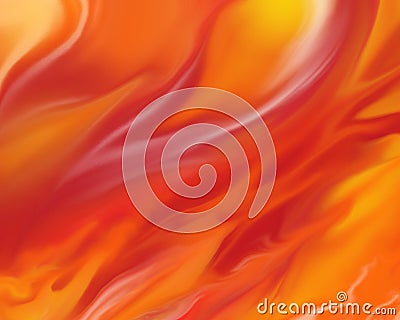 Blazing fire background with flames in bright red orange and yellow Stock Photo