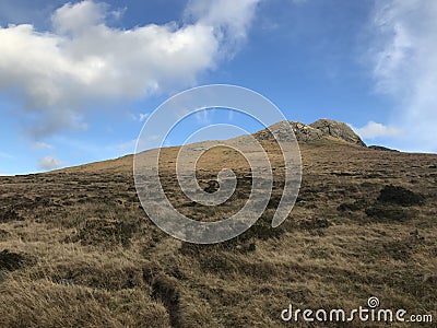 Bleak highland in Northern Ireland Stock Photo