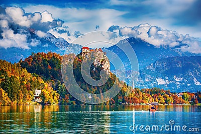 Bled Castle, Slovenia. Stock Photo