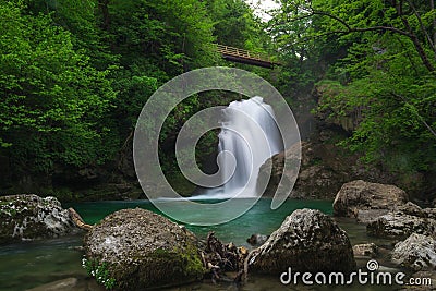 Bled Vintgar gorge Stock Photo