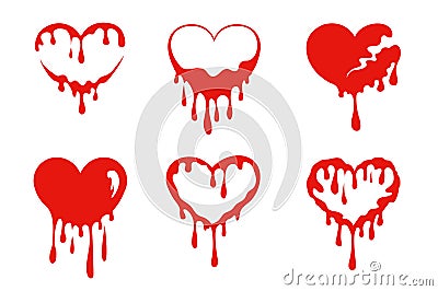 Bleeding heart - Eps Vector Illustration