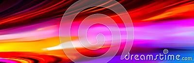 A blend of highly coloured lines and shapes some of which are blurred to add more mood to the image Stock Photo