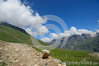 Himalayan Landscape from Himachal Valleys Stock Photo