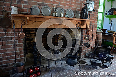 Blennerhasset mansion interior Stock Photo