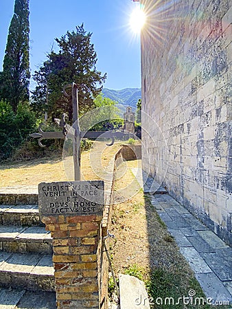 Blessed Virgin Mary church, Prcanj, Montenegro Editorial Stock Photo