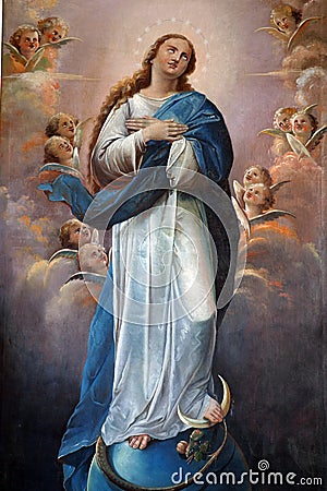 Blessed Virgin Mary Stock Photo