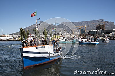 Blessing of fishing fleet annual festival Cape Town Editorial Stock Photo