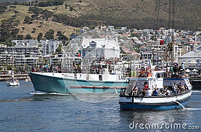 Blessing of fishing fleet annual festival Cape Town Editorial Stock Photo