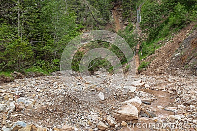 Bletterbach gorge Stock Photo