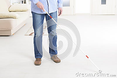 Blind man Stock Photo