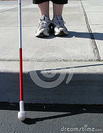 Blind Traveler Stock Photo