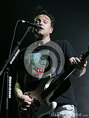 Blink 182 performs in concert Editorial Stock Photo