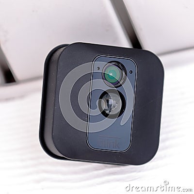 Blink XT Outdoor security camera Editorial Stock Photo