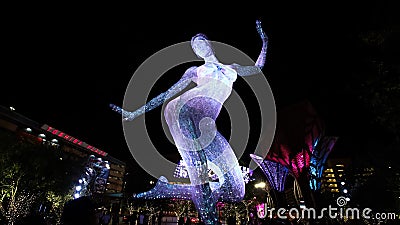 The Bliss Dance Sculpture display Editorial Stock Photo